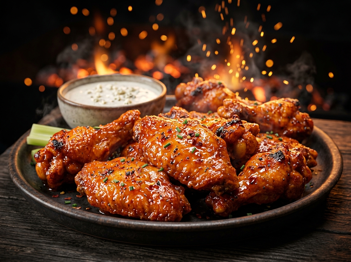 Spicy Glazed Wings